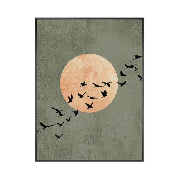 Tablou cu ramă imprimat 60x80 cm Midnight Flight – Styler