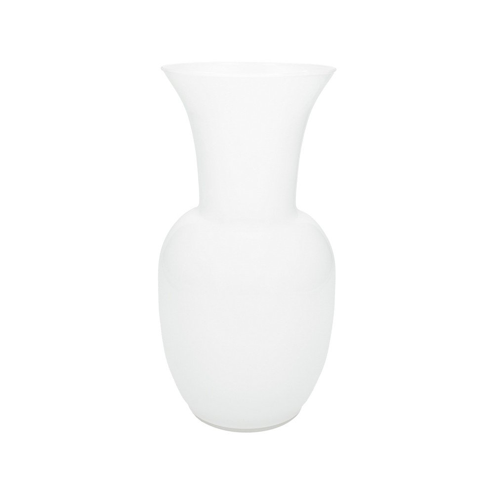 Vază albă din sticlă (înălțime 26 cm) – Brandani