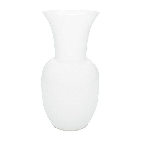 Vază albă din sticlă (înălțime 26 cm) – Brandani