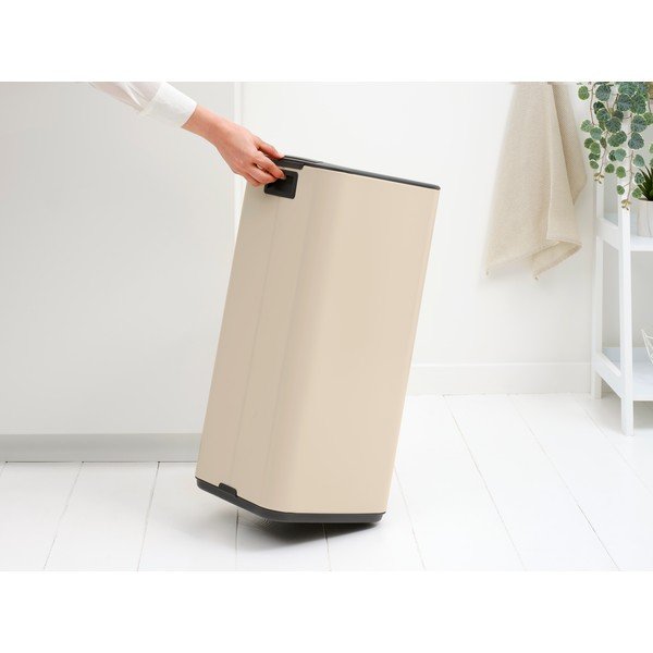 Coș de gunoi bej cu pedală din oțel 30 l Bo – Brabantia-image-3