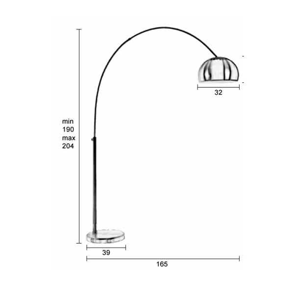 Lampadar White Label Metal Bow-image-1