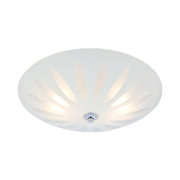 Plafonieră albă cu abajur din sticlă Petal – Markslöjd