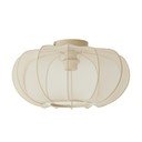 Plafonieră crem cu abajur textil ø 40 cm Plumalia – Light & Living
