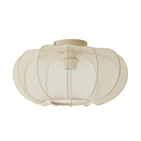 Plafonieră crem cu abajur textil ø 40 cm Plumalia – Light & Living