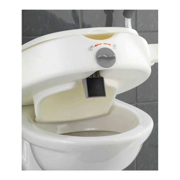 Scaun/capac WC înalt cu cotiere pentru seniori Wenko Secura, 47,5 x 55 cm-image-1