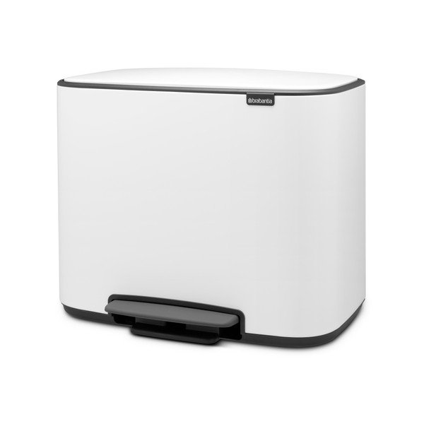 Coș menajer Brabantia, 36 l, alb-image-2