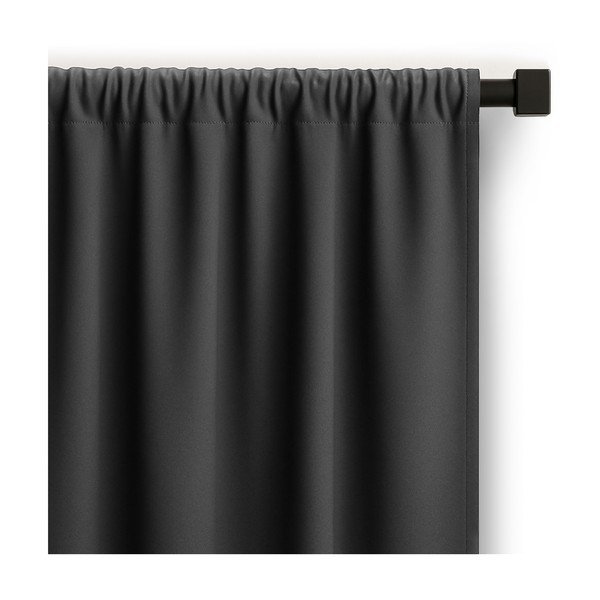 Draperie gri antracit dimout (semi-opacă) 140x250 cm Carli – Restilo