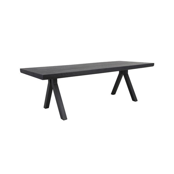 Masă de dining neagră 100x240 cm Muden – Light & Living-image-2
