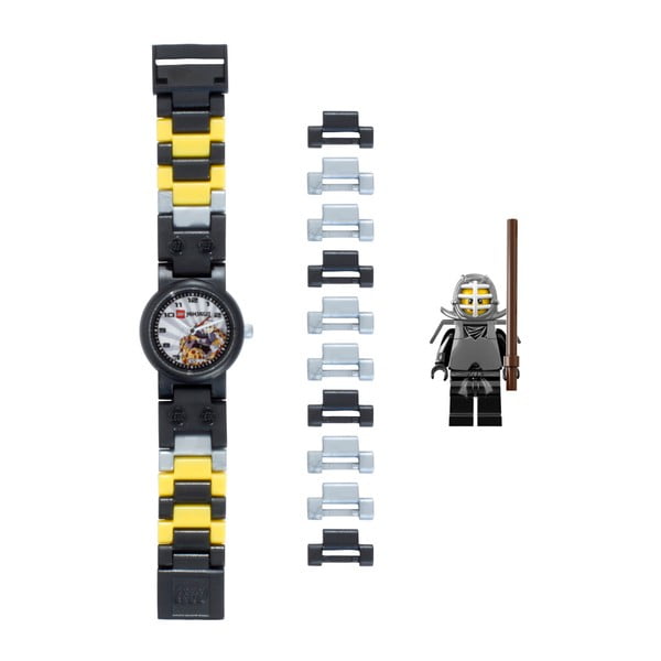 Ceas de mână și figurină LEGO® Ninjago Kendo Cole