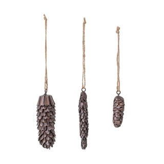 Set de 3 decorațiuni suspendate din metal Bloomingville Mildrid