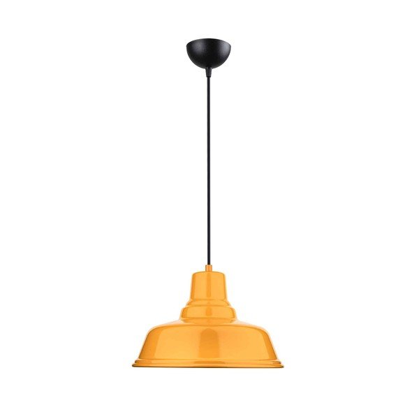 Lustră galben ocru din metal ø 32 cm Pawn – Squid Lighting