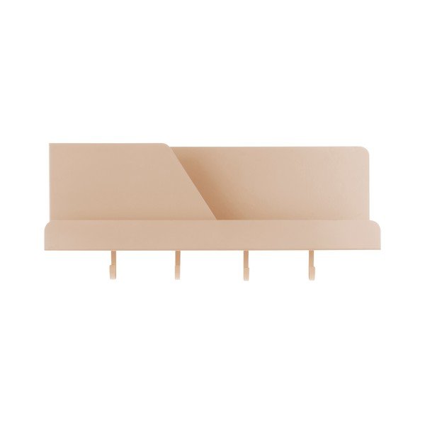 Organizator de perete cu cârlige Leitmotiv Perky, lungime 46 cm, nisipiu-image-2