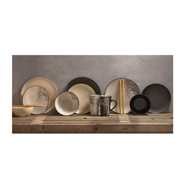 Cană din ceramică KJ Collection, 500 ml, negru-image-2