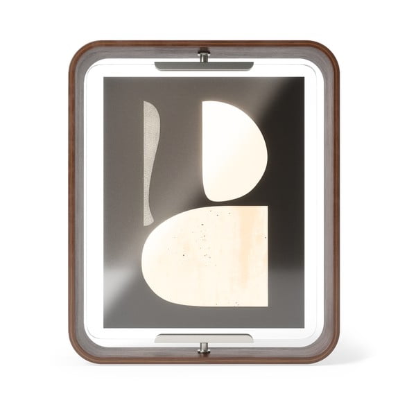 Ramă foto maro închis cu picior de susținere din lemn 26x31,5 cm Bellwood – Umbra-image-2