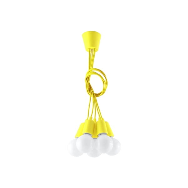 Lustră galbenă ø 25 cm Rene – Nice Lamps