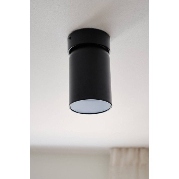 Spot negru cu structură flexibilă/cu intensitate reglabilă din metal ø 10,5 cm Ara – Jotex-image-3