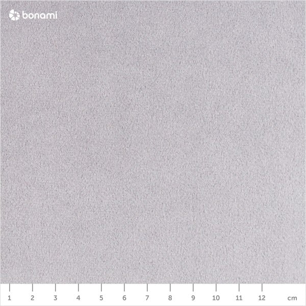 Taburet din catifea Milo Casa Santo, gri deschis-image-1