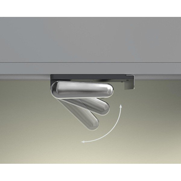 Suport vertical pentru prosoape de bucătărie din hârtie argintiu de montat pe perete din plastic RollGrip – Joseph Joseph-image-4