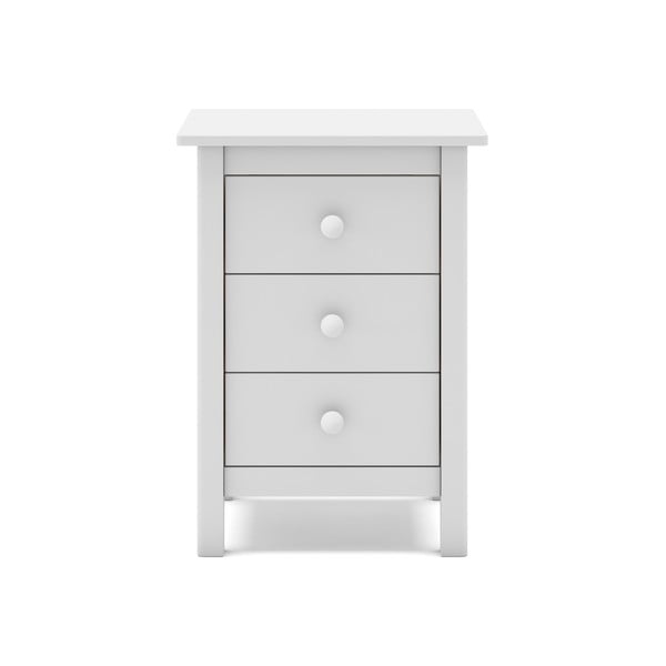 Noptieră de copii albă din lemn masiv de pin Max – Marckeric-image-2