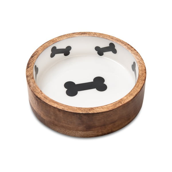 Bol din lemn pentru câini Marendog Bowl, ⌀ 18 cm