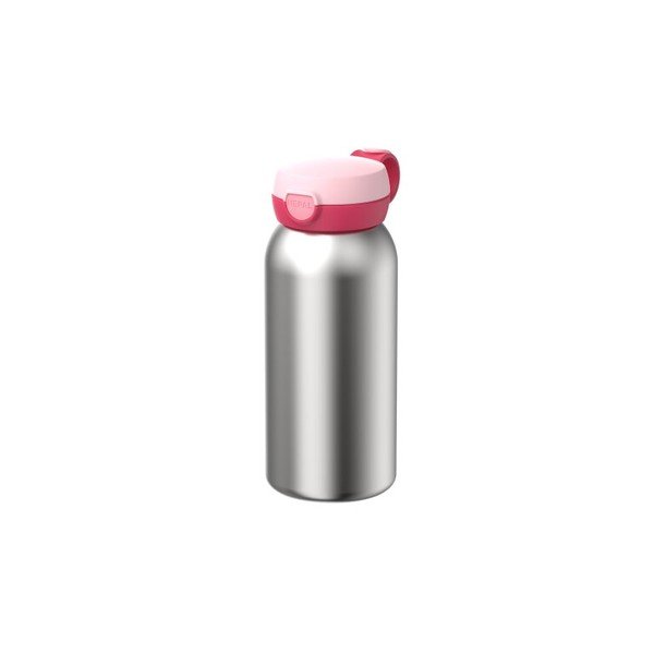 Termos pentru copii roz/argintiu din metal 500 ml Campus – Mepal