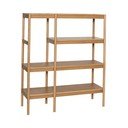 Etajeră în culoare naturală cu aspect de lemn de stejar 120x140x42 cm Seize – Hübsch