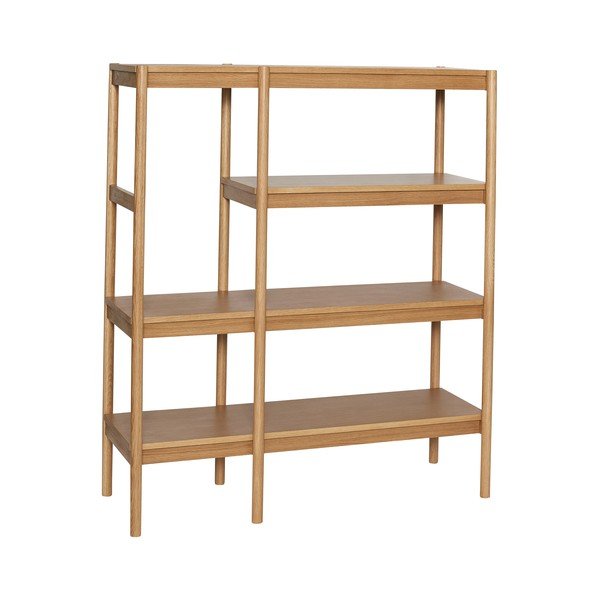 Etajeră în culoare naturală cu aspect de lemn de stejar 120x140x42 cm Seize – Hübsch