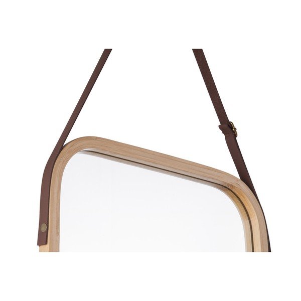 Oglindă de perete cu ramă din bambus PT LIVING Idylic, lungime 40,5 cm-image-1