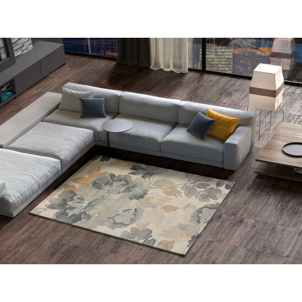 Covor gri/bej 80x150 cm Flores Sunset – Universal-image-1