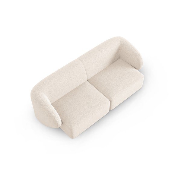 Canapea bej cu tapițerie din chenille 188 cm Paolo – Milo Casa-image-1
