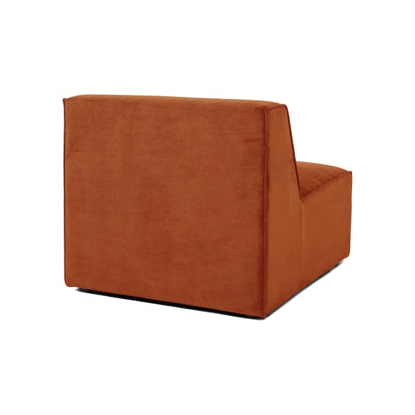 Modul pentru canapea portocaliu din catifea reiată (partea din mijloc) Sting - Scandic-image-3