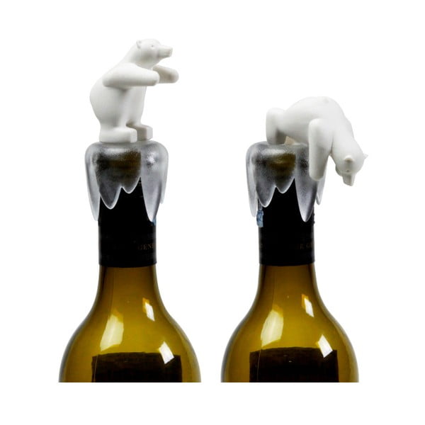 Capac de vin în formă de urs polar Qualy&CO Bottoms Up Bear