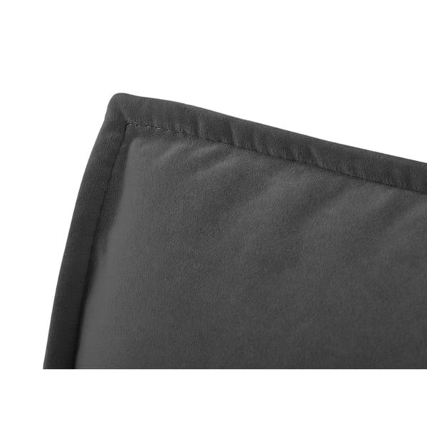 Șezlong gri închis cu tapițerie din catifea (cu colț pe partea dreaptă) Auguste – Interieurs 86-image-3