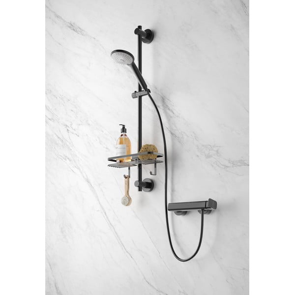 Raft pentru baie Metaltex Origine, negru-image-4