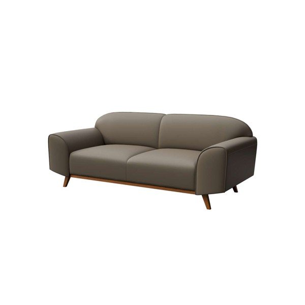 Canapea maro deschis cu tapițerie din piele 193 cm Nesbo – MESONICA-image-2