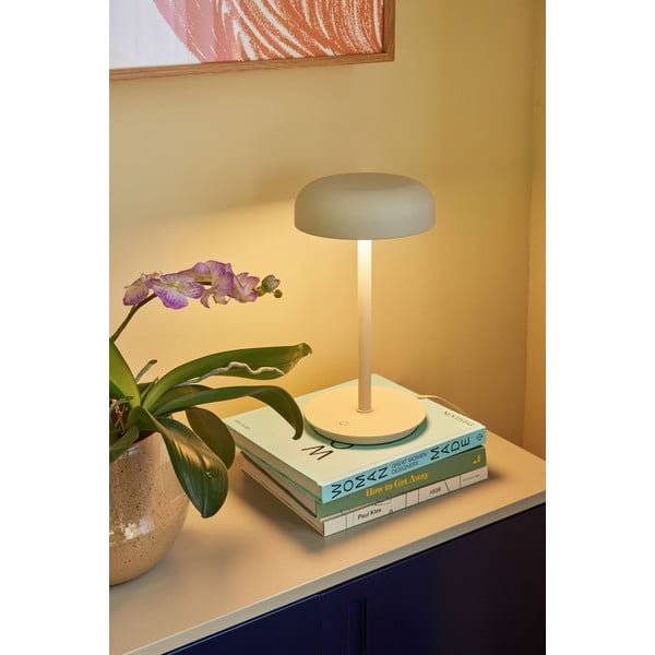 Veioză LED crem cu intensitate reglabilă (înălțime 37 cm) Velo – Hübsch-image-2