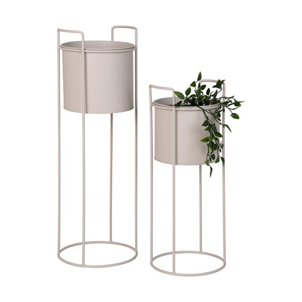 Ghivece decorative 2 buc. din metal ø 21,5 cm Rabo – House Nordic-image-4