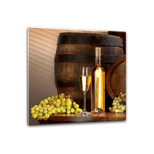 Tablou din sticlă Styler Wino, 30 x 30 cm-image-1