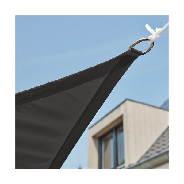 Copertină parasolar pătrată Livin' Outdoor Como, 5 x 5 m, gri-image-2