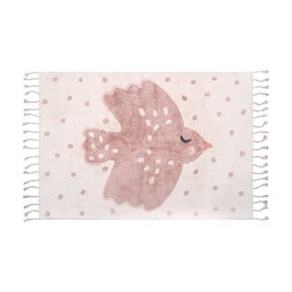 Covor din bumbac pentru copii Nattiot Birdy, 100 x 150 cm