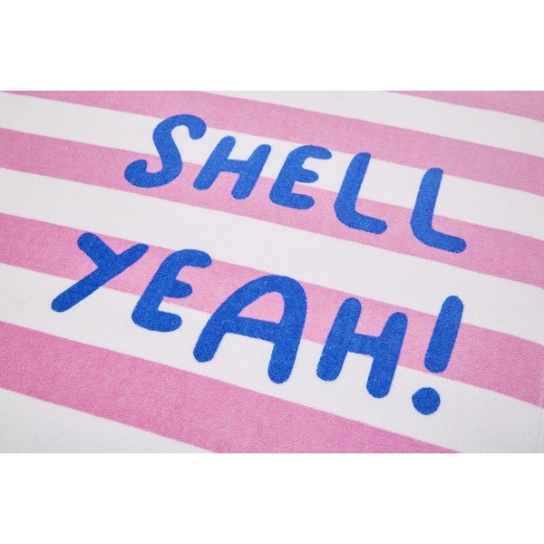 Prosop de plajă roz 160x76 cm Shell Yeah – Catherine Lansfield-image-1