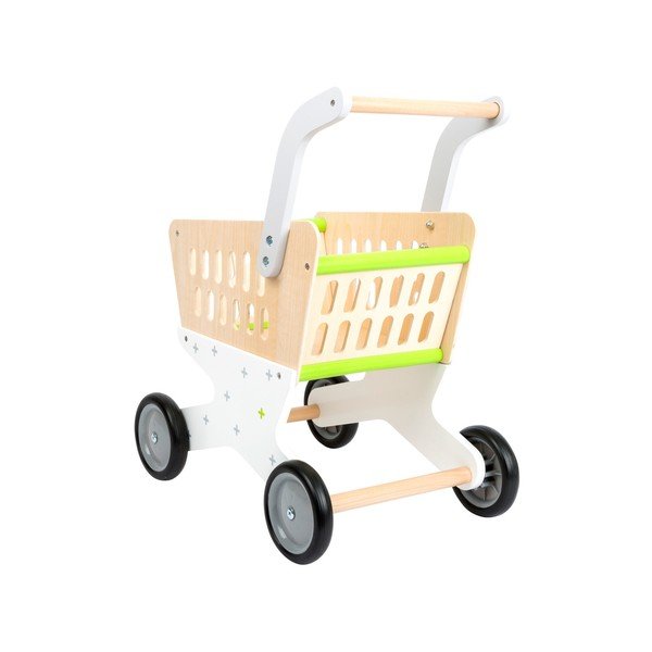 Cărucior de cumpărături din lemn pentru copii Legler Shopping-image-2
