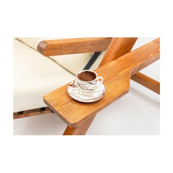 Balansoar de grădină crem/natural  din lemn  Galata – Floriane Garden-image-4