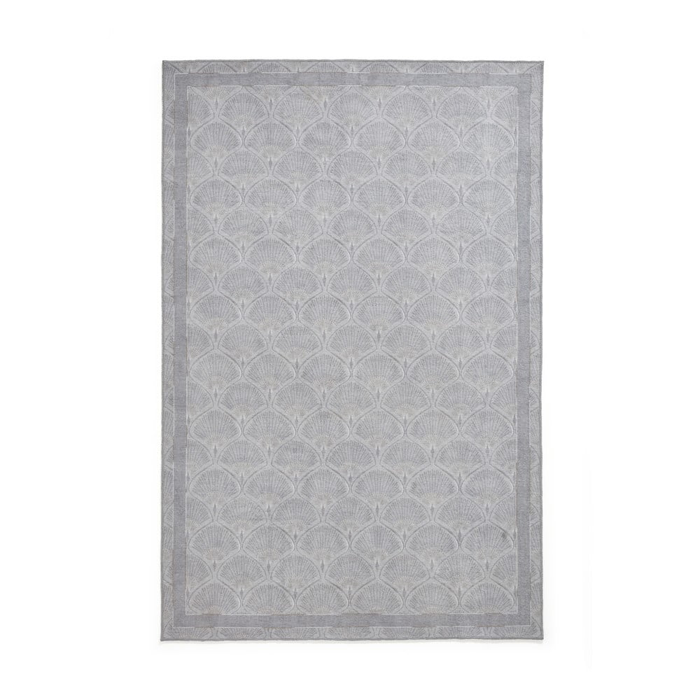 Covor gri deschis lavabil 152x230 cm Deco Peacock – Catherine Lansfield