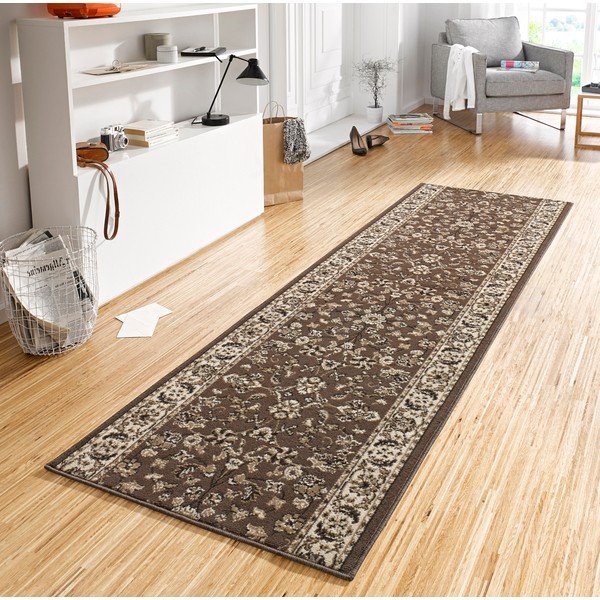 Covor Basic Vintage, 80x250 cm, maro-image-1