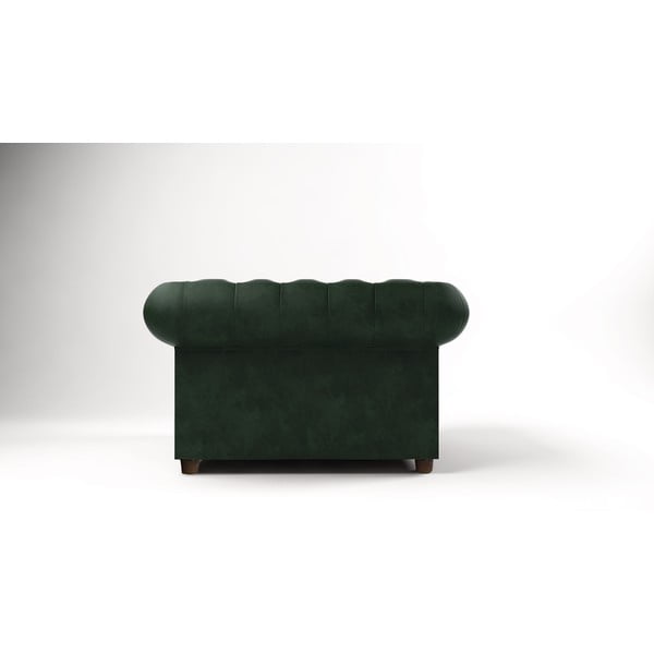 Fotoliu verde închis cu tapițerie din catifea Cambridge – Ropez-image-2