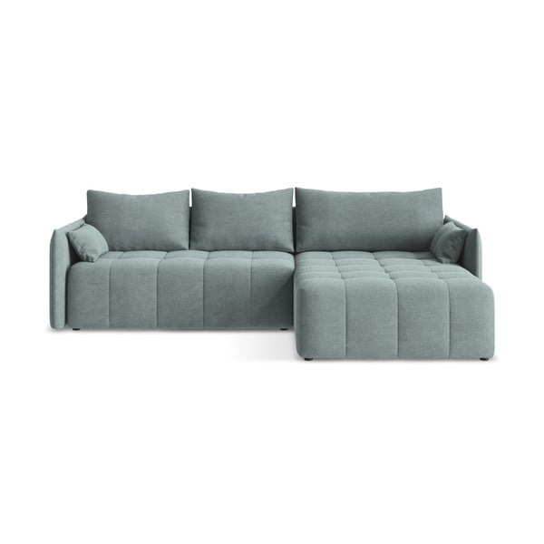 Colțar albastru extensibil/cu spațiu de depozitare (cu colț pe partea dreaptă/cu șezlong) Moku – Makamii