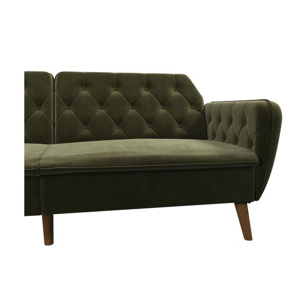 Canapea extensibilă verde 211 cm Tallulah - Novogratz-image-4