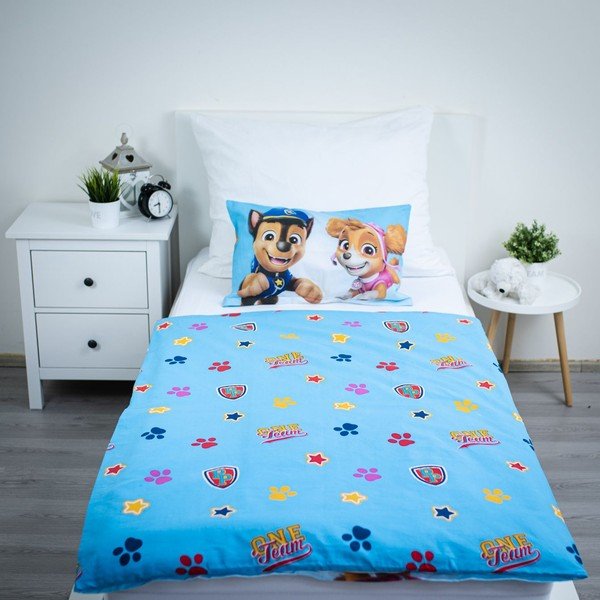 Lenjerie de pat pentru copii din bumbac pentru pătuț 100x135 cm Paw Patrol – Jerry Fabrics-image-3