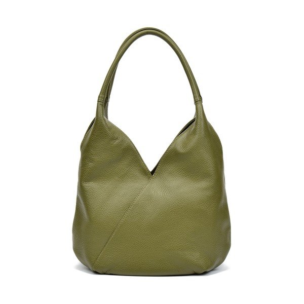 Geantă din piele Roberta M Alonza, verde-image-4